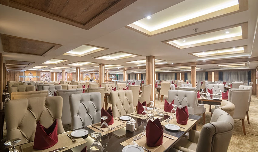 Restaurant aboard the Nile Capital Nile Cruise Nile cruise